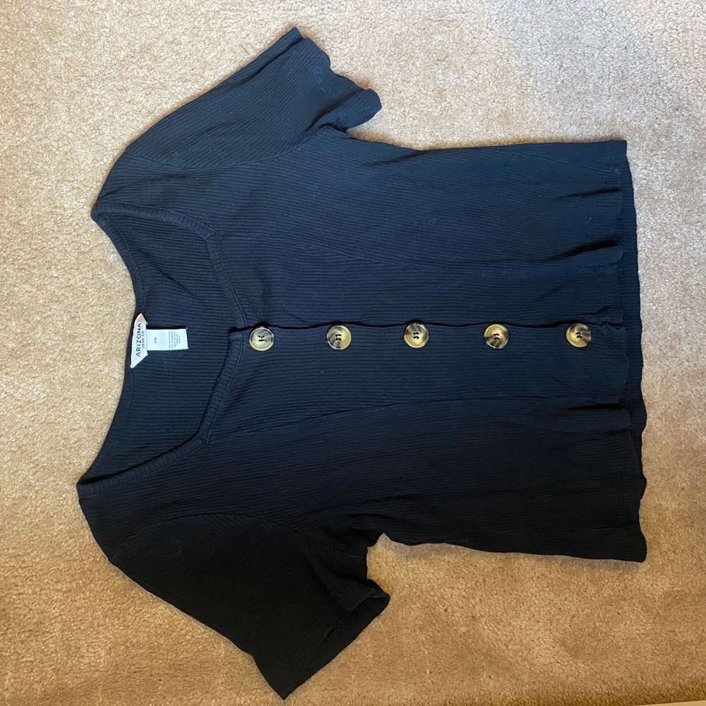 WORN ONCE Arizona Jean Co Size XXL Black Shirt